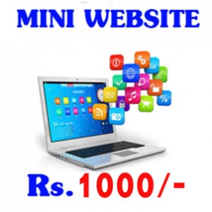 Mini Website for All - (Affordable & User-friendly even for a Layman)